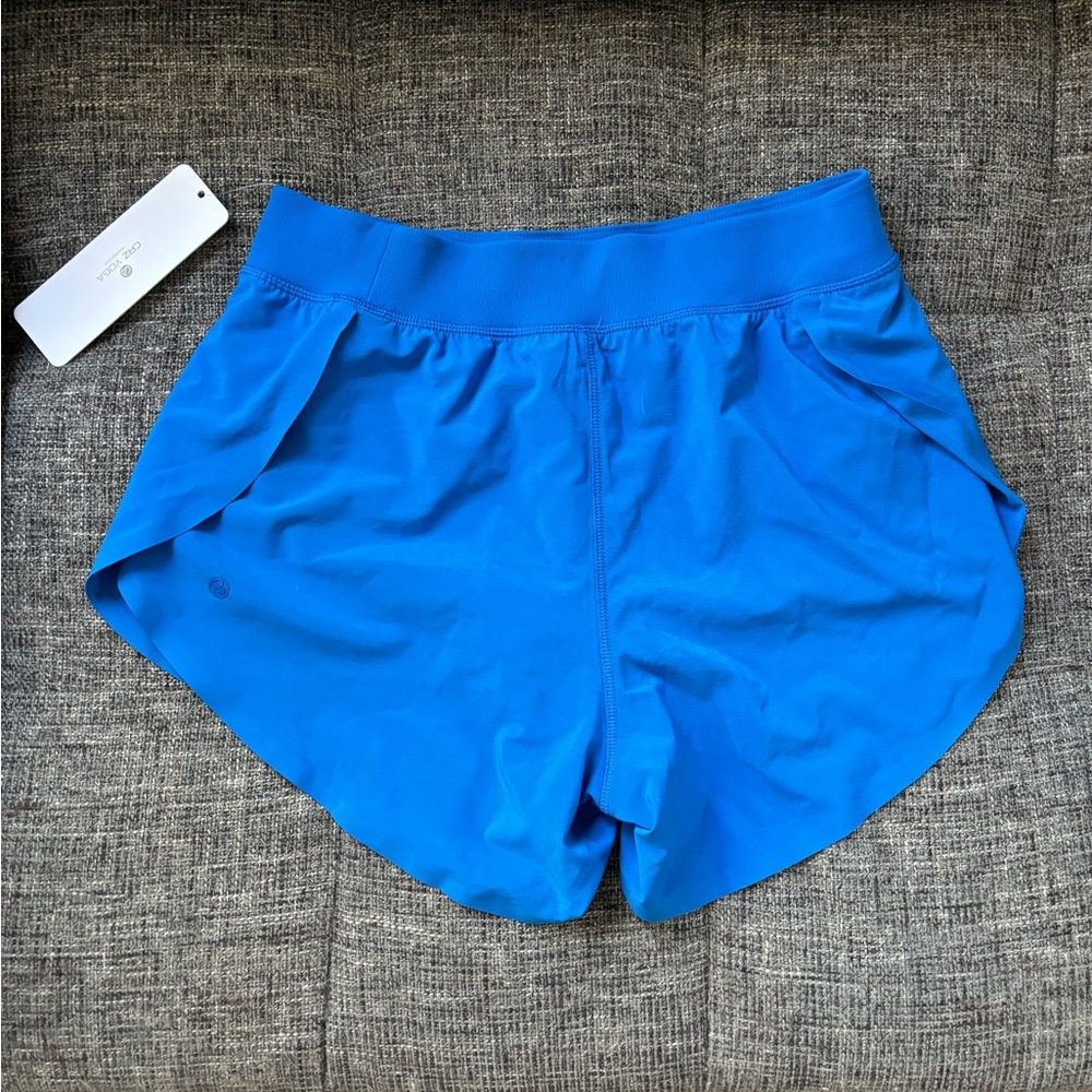 NWT Amazon CRZ yoga shorts in sparkle blue